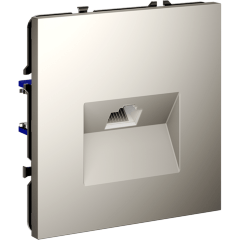 Розетка компьютерная встраиваемая VOLTUM S70 RJ45 кат.6, (кашемир)