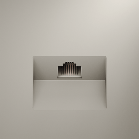 Розетка компьютерная встраиваемая VOLTUM S70 RJ45 кат.6, (кашемир)