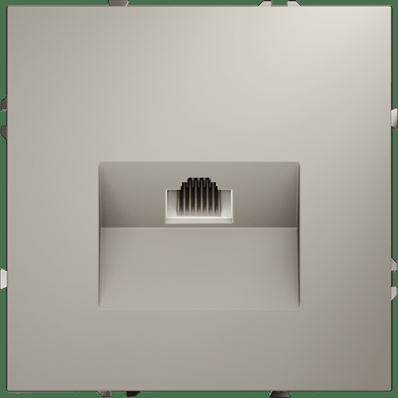 Розетка компьютерная встраиваемая VOLTUM S70 RJ45 кат.6, (кашемир)