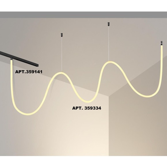 359334 Трековый светодиодный неон 2м Novotech Flum CRI90+ 3000К 2420Лм 360° 25W
