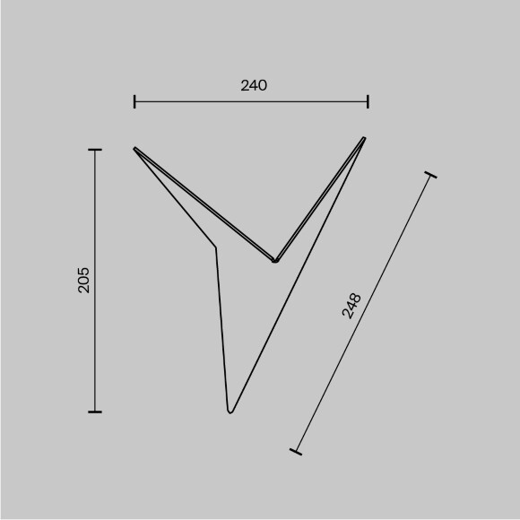 Бра настенное Maytoni Trame C808WL-L3W LED 3Вт 3000K 100лм 108° CRI80, белый матовый металл, геометрический светильник, мягкая подсветка стены, без выключателя на корпусе