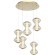 SL6136.233.01 Светильник подвесной ST-Luce золото/коньячный LED 1*28W 3000K SPINE