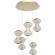 SL6136.233.01 Светильник подвесной ST-Luce золото/коньячный LED 1*28W 3000K SPINE
