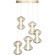 SL6136.233.01 Светильник подвесной ST-Luce золото/коньячный LED 1*28W 3000K SPINE