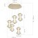 SL6136.233.01 Светильник подвесной ST-Luce золото/коньячный LED 1*28W 3000K SPINE