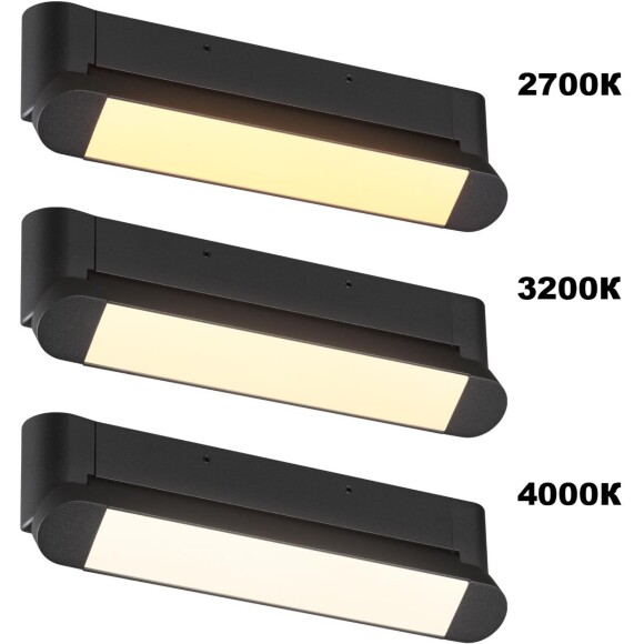 359799 OVER NT25 400 черный Светильник накладной с переключ. цв. температуры IP20 LED 12W 180-265V 2700К/3200К/4000К ITER