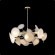 Crystal Lux DANDELION SP10 GOLD 4060/310 Люстра потолочная дизайнерская золото белая 10xE14 40Вт, наборный центральный шток, состоящий из сегментов 100+300+450мм
