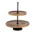 427141 Блюдо-этажерка декоративное MAKILALA, H295, ?250, дерево, сталь, натуральный