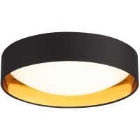 SLE201102-01 Светильник потолочный Черный, Золото/Белый LED 1*24W 4000K ORBIO