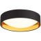 SLE201102-01 Светильник потолочный Черный, Золото/Белый LED 1*24W 4000K ORBIO