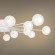 Freya Celebrity FR5242CL-16W Потолочная люстра модерн, сменные лампы 16xG4 макс 3 Вт (в комплекте), 220В, белый металл, прозрачные и белые стеклянные плафоны, диаметр 865 мм, высота 113 мм