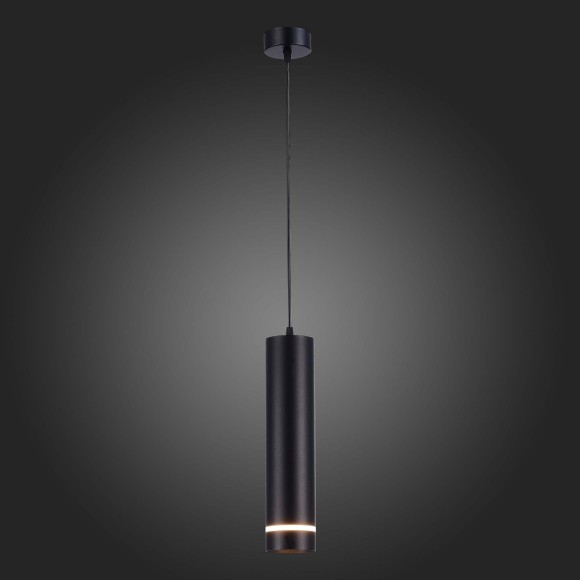 ST115.443.12 Светильник подвесной Черный LED 1*12W 4000K 936Lm Ra90 120° IP20 D80xH300 165-265V Подвесные светильники ST115.443.12 Светильник подвесной Черный LED 1*12W 4000K 936Lm Ra90 120° IP20 D80xH300 165-265V Подвесные светильники