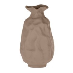 421144 TULUNAN Декоративная ваза L240, B220, H420, алюминий, песочный 421144 TULUNAN Декоративная ваза L240, B220, H420, алюминий, песочный