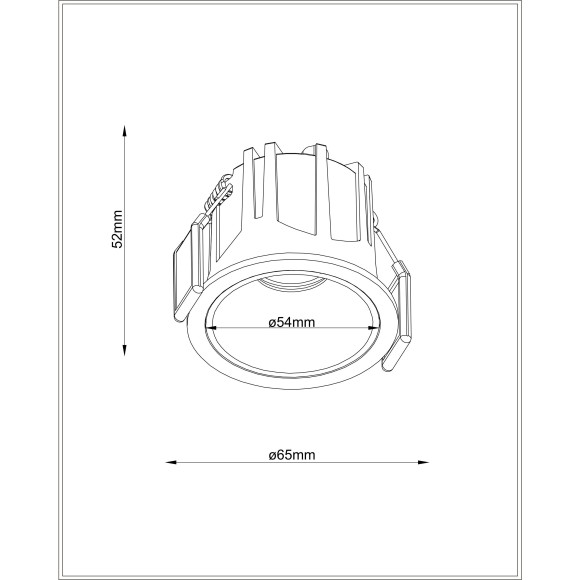 Встраиваемый светильник Maytoni DL043-01-10W4K-RD-W Alfa LED светодиодный LED 10W