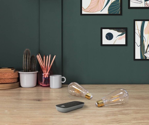 12256 Светодиодная лампа, управление через пульт, 2X5,5W, E27, 806lm, 2200K, L142, ?64 12256 Светодиодная лампа, управление через пульт, 2X5,5W, E27, 806lm, 2200K, L142, ?64