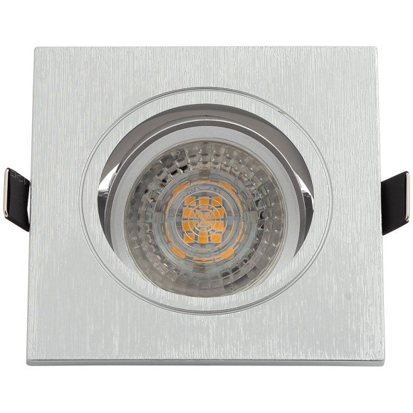 DK3021-CM Встраиваемый светильник, IP 20, 10 Вт, GU5.3, LED, серый, пластик