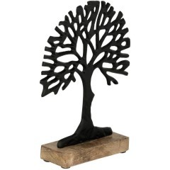 427564 Фигурка дерево KEMAMAN L170, B50, H220 алюминий, дерево черный, натуральный