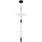 10598A LOFT IT FLAMINGO Подвесной светильник, LED, 3 источника, 3000 К, 4860 Лм, чёрное металлическое основание, белые акриловые плафоны