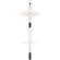 10598A LOFT IT FLAMINGO Подвесной светильник, LED, 3 источника, 3000 К, 4860 Лм, чёрное металлическое основание, белые акриловые плафоны