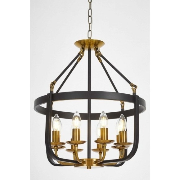 Подвесная люстра Berling LDP 8024-8 BK+MD Подвесная люстра Berling LDP 8024-8 BK+MD