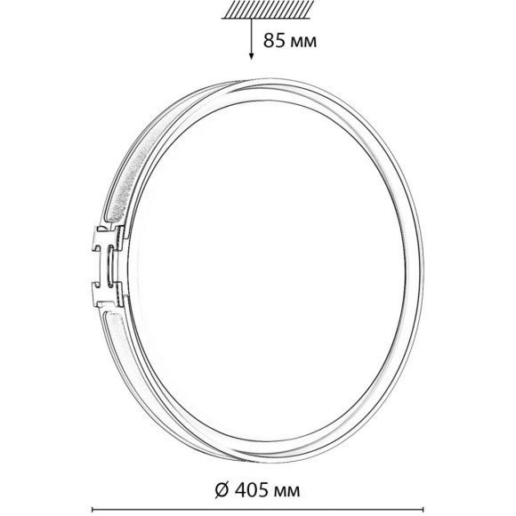 Настенно-потолочный светильник СОНЕКС Sonex FAVEMO GREY 7654/DL Настенно-потолочный светильник СОНЕКС Sonex FAVEMO GREY 7654/DL