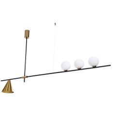 Подвесной светильник Lumina Deco Renzo LDP 6043-4 BK+MD Подвесной светильник Lumina Deco Renzo LDP 6043-4 BK+MD