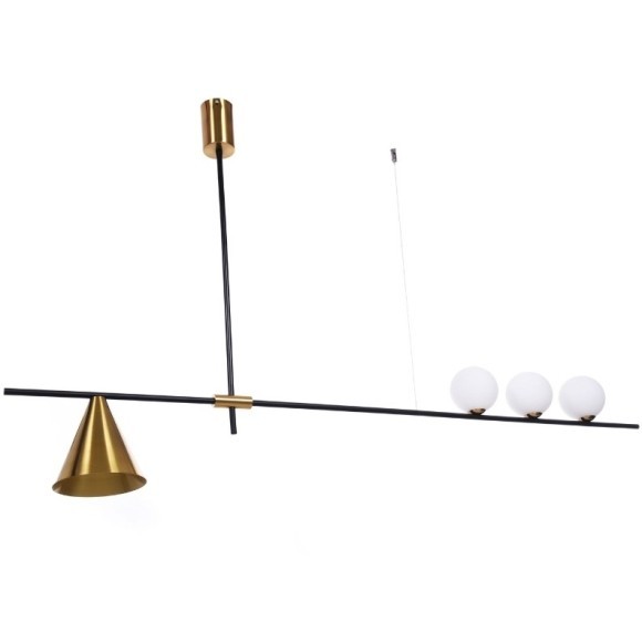 Подвесной светильник Lumina Deco Renzo LDP 6043-4 BK+MD