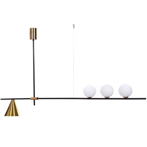 Подвесной светильник Lumina Deco Renzo LDP 6043-4 BK+MD