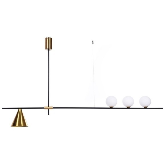 Подвесной светильник Lumina Deco Renzo LDP 6043-4 BK+MD