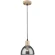 Arte Lamp Lancaster A5869SP-1BK Подвесной современный светильник с дымчатым плафоном из стекла диаметром 15 см, основание из натурального светлого дерева, высота провода 100 см, лампа E27 1шт до 60Вт IP20 220В