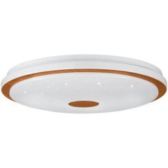900599 Настенно-потолочный светильник LANCIANO 1, LED 36W, 3300lm, H80, ?560, сталь, дерево, белый, коричневый/пластик с эффектом кристаллов, белый, х 900599 Настенно-потолочный светильник LANCIANO 1, LED 36W, 3300lm, H80, ?560, сталь, дерево, белый, коричневый/пластик с эффектом кристаллов, белый, х