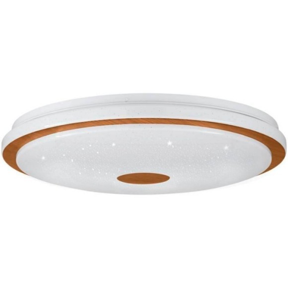 900599 Настенно-потолочный светильник LANCIANO 1, LED 36W, 3300lm, H80, ?560, сталь, дерево, белый, коричневый/пластик с эффектом кристаллов, белый, х 900599 Настенно-потолочный светильник LANCIANO 1, LED 36W, 3300lm, H80, ?560, сталь, дерево, белый, коричневый/пластик с эффектом кристаллов, белый, х