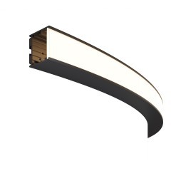 Радиусный профиль 35x35 Ø1500мм внешний 1/4 круга черный ALM-3535R-B-EX-90°-1.5M Радиусный профиль 35x35 Ø1500мм внешний 1/4 круга черный ALM-3535R-B-EX-90°-1.5M