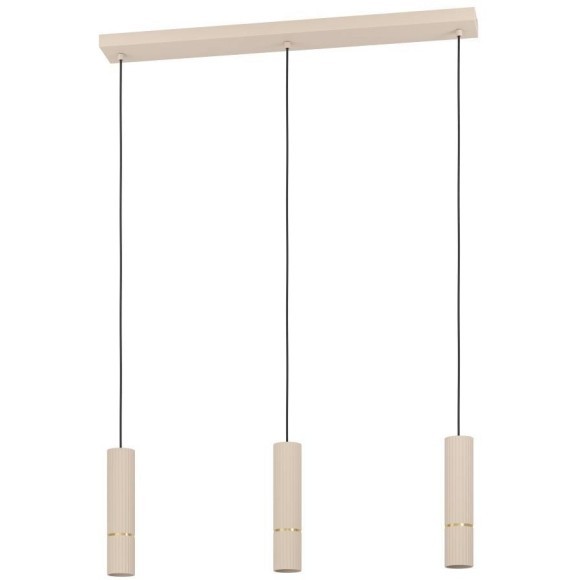 901152 Подвесной светильник CAMINIA, 3х5W (GU10-LED), 3х345lm, H1100, L770, B90, сталь, песочный, бр