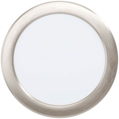 99154 Светодиодный встраиваемый светильник FUEVA 5, 10,5W (LED), Ø166, ET26, 1350lm, 4000K, сталь, никель