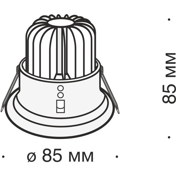 Встраиваемый светильник Technical DL034-2-L8B Встраиваемый светильник Technical DL034-2-L8B