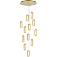 SL6506.203.12 Светильник подвесной ST-Luce Золотистый/Золотистый, Прозрачный LED 12*9W 3000K ALLUNGO