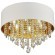 SL1350.502.06 Светильник потолочный ST-Luce Хром/Белый, Золотистый, Прозрачный E14 6*40W LACCHIA