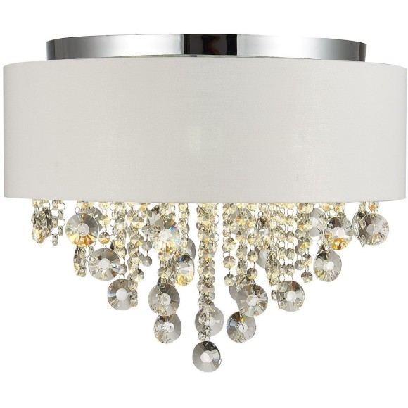 SL1350.502.06 Светильник потолочный ST-Luce Хром/Белый, Золотистый, Прозрачный E14 6*40W LACCHIA SL1350.502.06 Светильник потолочный ST-Luce Хром/Белый, Золотистый, Прозрачный E14 6*40W LACCHIA