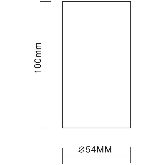 ST110.507.01 Светильник потолочный Белый GU10 1*50W  D54xH100 220V Без ламп Накладные светильники