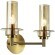 6554/2W CLASSI LN24 бронза/коньячный/металл/стекло Бра E14 2*40W 220V MADONNA