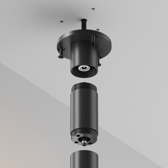 Основание для накладного монтажа системы Maytoni Shelf с внутренней резьбой с вводом питания CA023BI-P-B