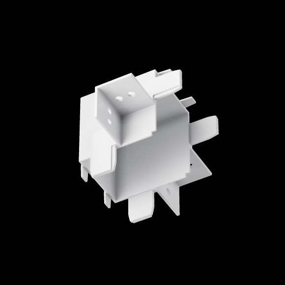 Коннектор с потолка на стену для встраиваемого в ГКЛ 12.5мм шинопровода Maytoni Radity TRA084CT-12W