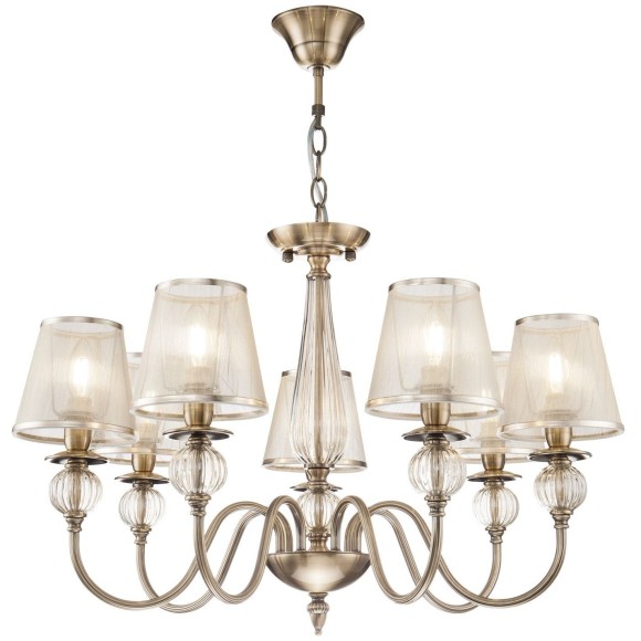 Люстра потолочная Freya FR2685PL-07BZ Inessa под лампы 7xE14 40W