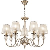 Люстра потолочная Freya FR2685PL-07BZ Inessa под лампы 7xE14 40W