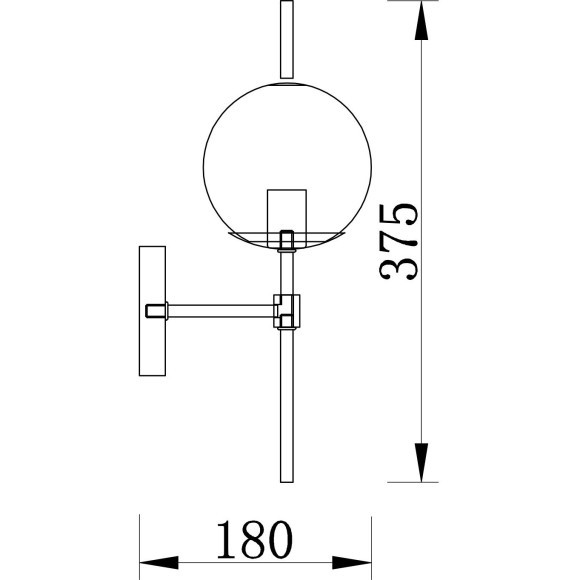 Бра Freya FR5205WL-01BS Damask под лампу 1xE27 60W