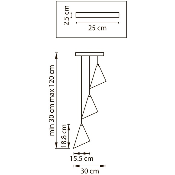 Люстра подвесная Cone GW Lightstar 757036 Люстра подвесная Cone GW Lightstar 757036