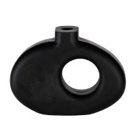 421265 MELOBODY Ваза декоративная дерево черный L255 B75 H180