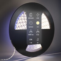 Maytoni 201016 Светодиодная лента, 50 метров, ширина 8мм серия ULTRA SMD2835 24V 4.8Вт/м 500Лм/м 4000К IP20 CRI90 120° кратность резки 100мм, раб. температура -30...+60°С