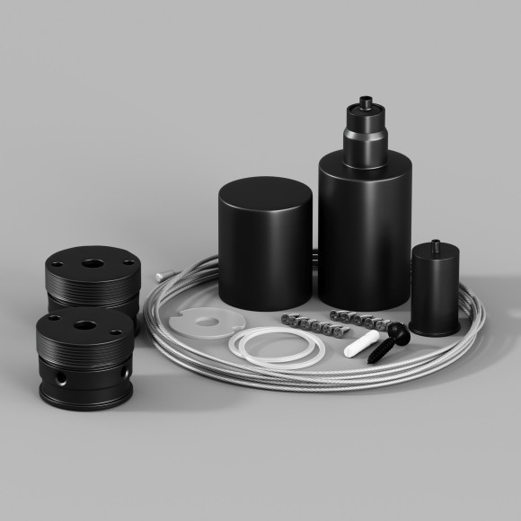 Набор для вертикального подвесного монтажа Nemo D25 черный 20309